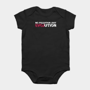 'No Pollution Just Evolution' Ocean Conservation Shirt Baby Bodysuit